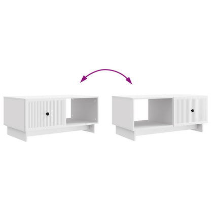 vidaXL Coffee Table White 90 x 50 x 40 cm Engineered Wood