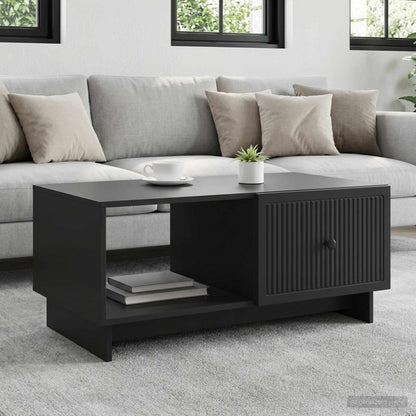 vidaXL Coffee Table Black 90 x 50 x 40 cm Engineered Wood