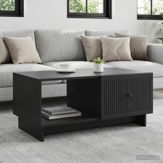 vidaXL Coffee Table Black 90 x 50 x 40 cm Engineered Wood