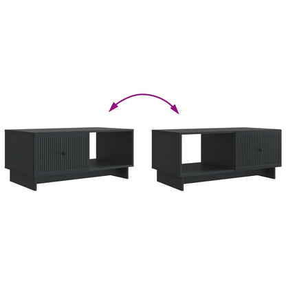 vidaXL Coffee Table Black 90 x 50 x 40 cm Engineered Wood