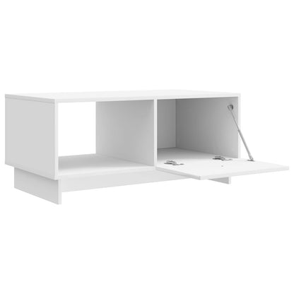 vidaXL Coffee Table High Gloss White 90 x 50 x 40 cm Engineered Wood