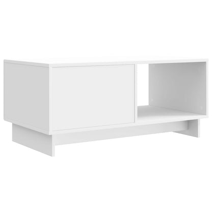 vidaXL Coffee Table High Gloss White 90 x 50 x 40 cm Engineered Wood
