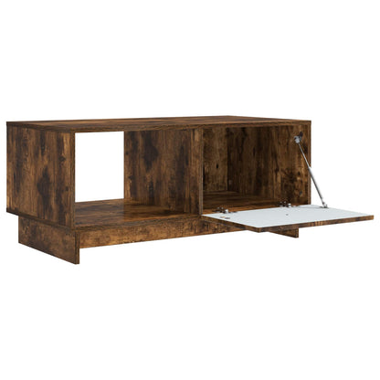 vidaXL Coffee Table Smoked Oak 90 x 50 x 40 cm Engineered Wood