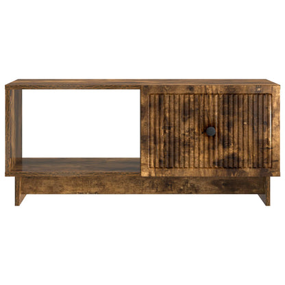 vidaXL Coffee Table Smoked Oak 90 x 50 x 40 cm Engineered Wood
