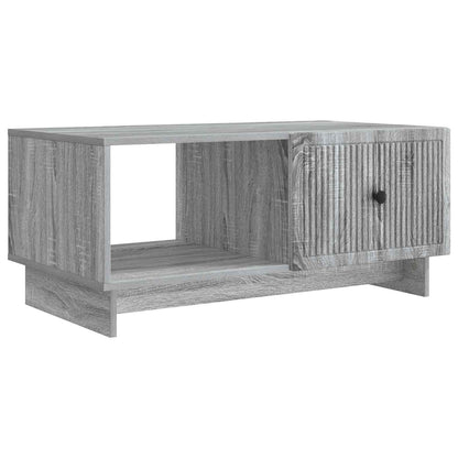 vidaXL Coffee Table Grey Sonoma 90 x 50 x 40 cm Engineered Wood