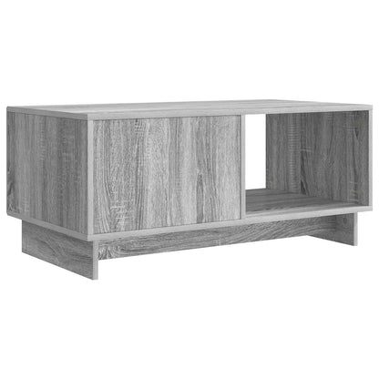 vidaXL Coffee Table Grey Sonoma 90 x 50 x 40 cm Engineered Wood
