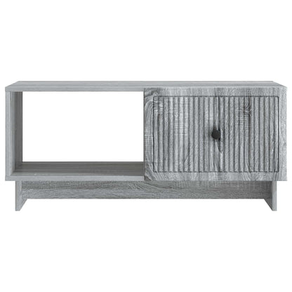 vidaXL Coffee Table Grey Sonoma 90 x 50 x 40 cm Engineered Wood