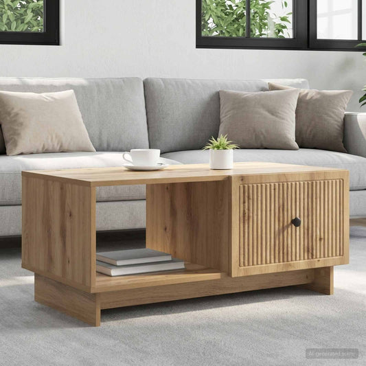 vidaXL Coffee Table Artisan Oak 90 x 50 x 40 cm Engineered Wood