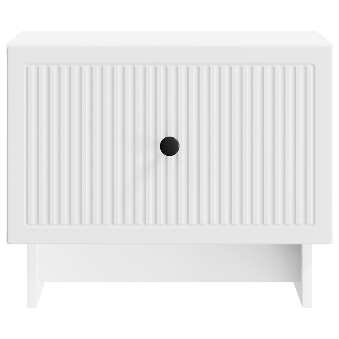 vidaXL Coffee Table with Drawer White 49 x 50 x 40 cm Engineered Wood