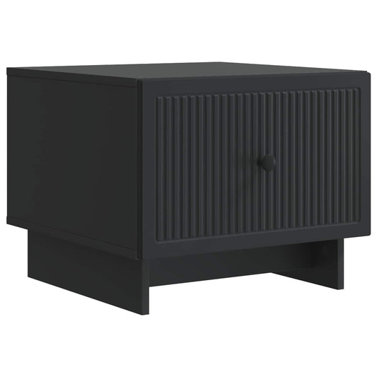 vidaXL Coffee Table with Drawer Black 49 x 50 x 40 cm Engineered Wood