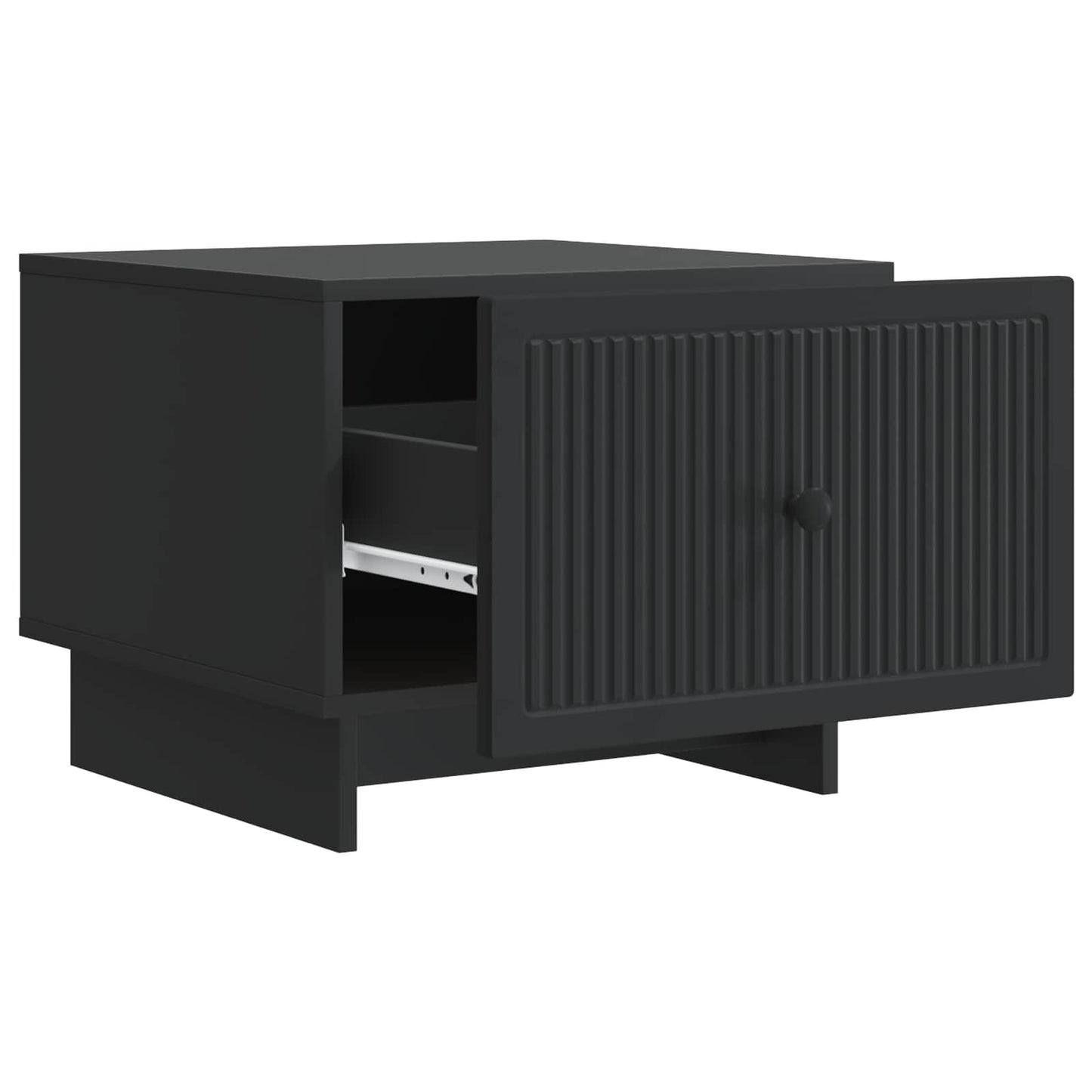 vidaXL Coffee Table Black 49 x 50 x 40 cm Engineered Wood