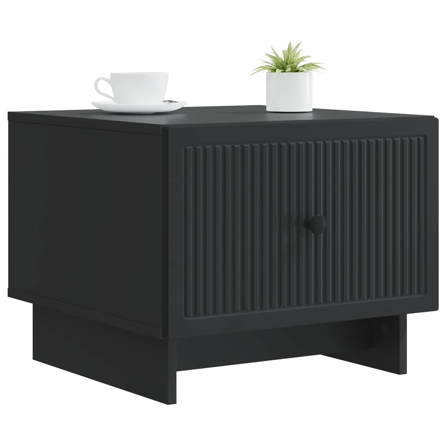 vidaXL Coffee Table Black 49 x 50 x 40 cm Engineered Wood