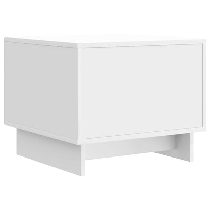 vidaXL Coffee Table High Gloss White 49 x 50 x 40 cm Engineered Wood