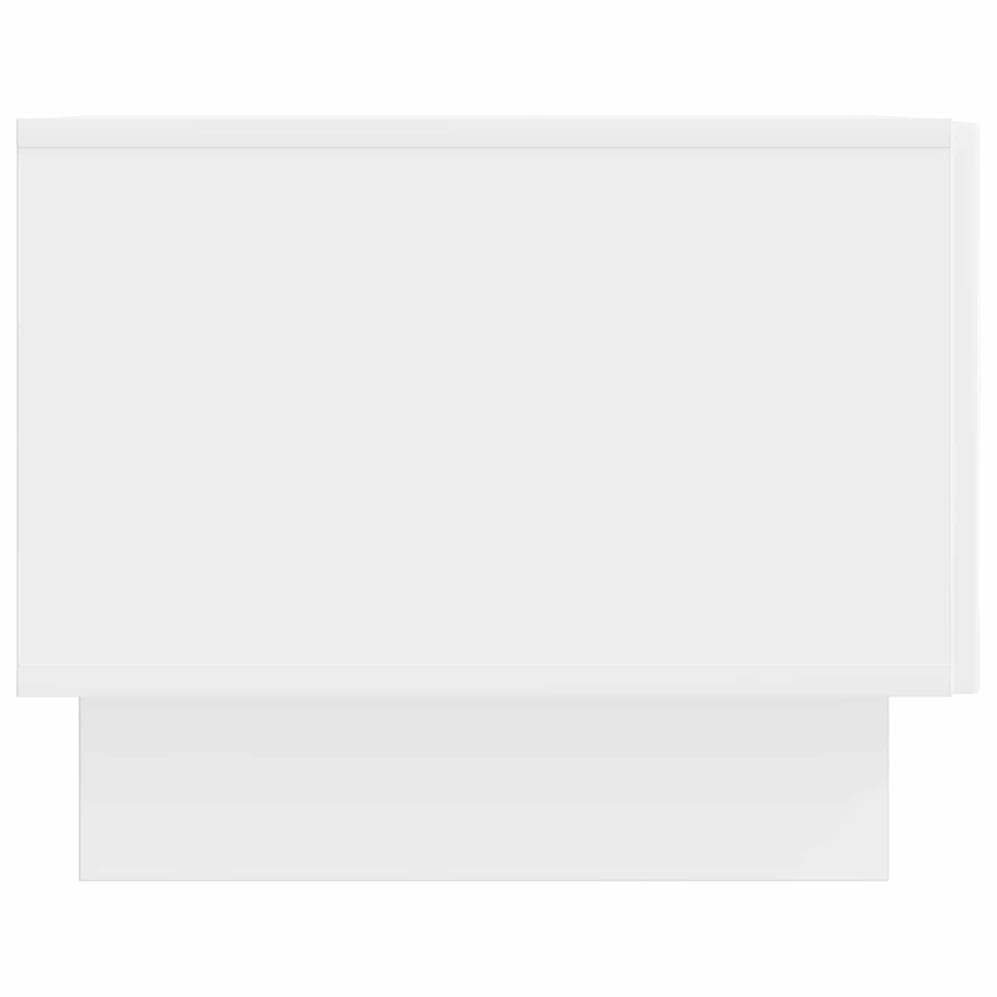 vidaXL Coffee Table High Gloss White 49 x 50 x 40 cm Engineered Wood