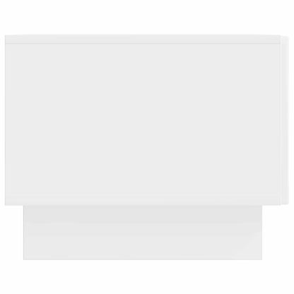 vidaXL Coffee Table High Gloss White 49 x 50 x 40 cm Engineered Wood