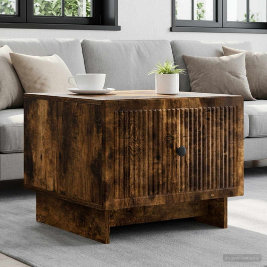 vidaXL Coffee Table Smoked Oak 49 x 50 x 40 cm Engineered Wood