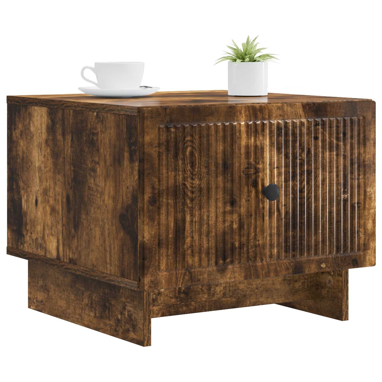 vidaXL Coffee Table Smoked Oak 49 x 50 x 40 cm Engineered Wood