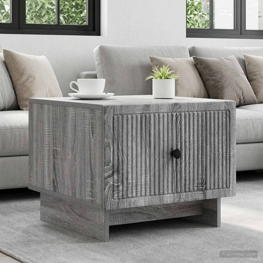 vidaXL Coffee Table Grey Sonoma 49 x 50 x 40 cm Engineered Wood