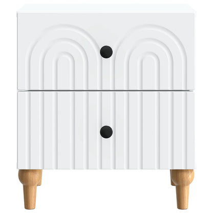 vidaXL Bedside Cabinet White 43 x 34.5 x 48 cm Engineered Wood