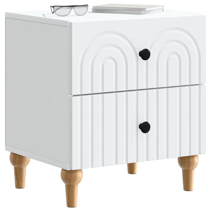 vidaXL Bedside Cabinet White 43 x 34.5 x 48 cm Engineered Wood
