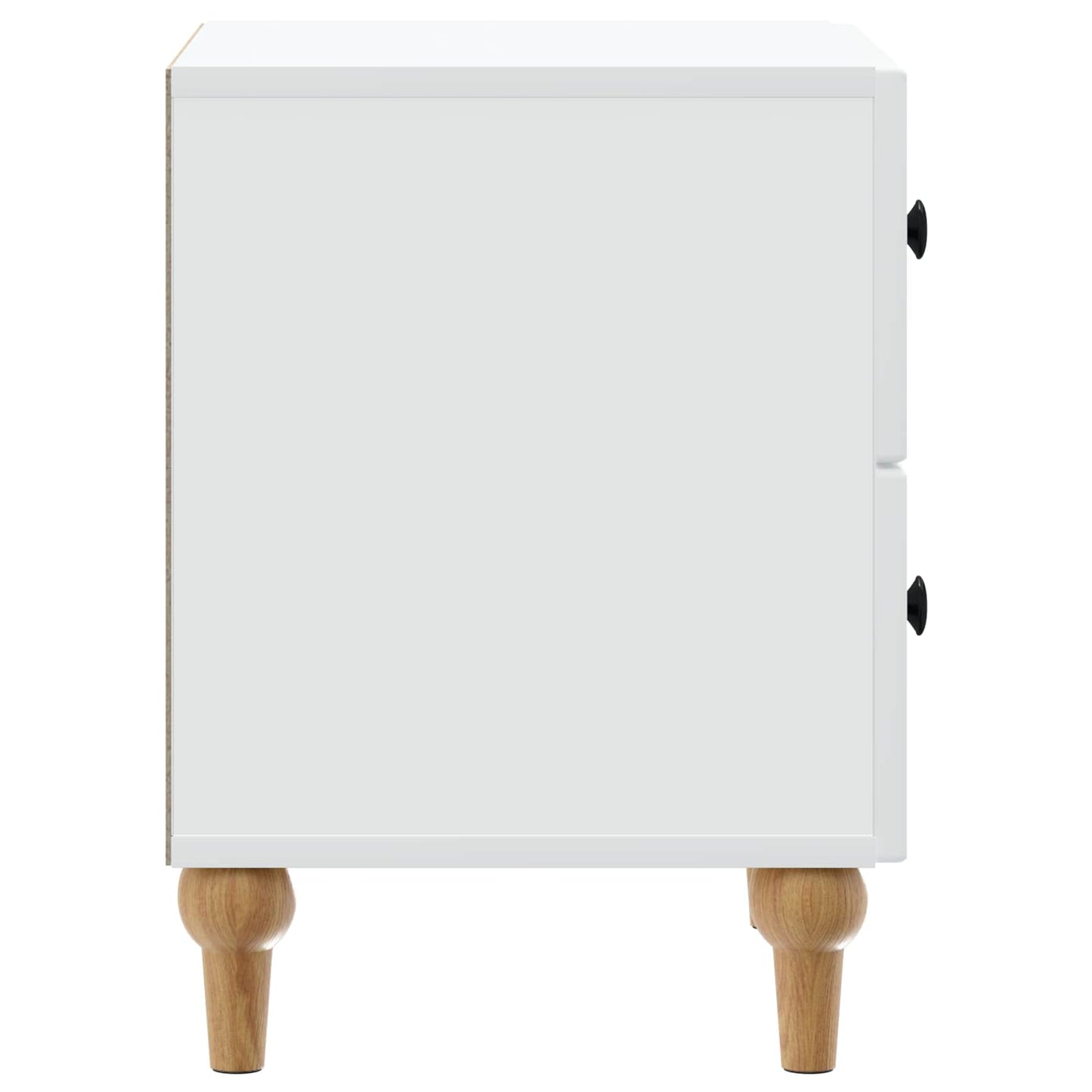vidaXL Bedside Cabinet White 43 x 34.5 x 48 cm Engineered Wood