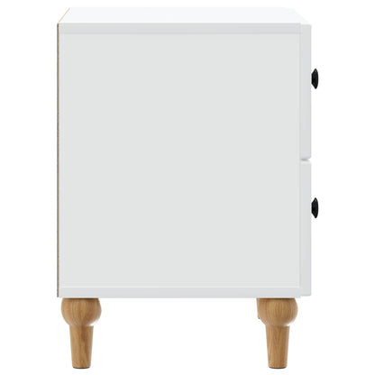 vidaXL Bedside Cabinet White 43 x 34.5 x 48 cm Engineered Wood