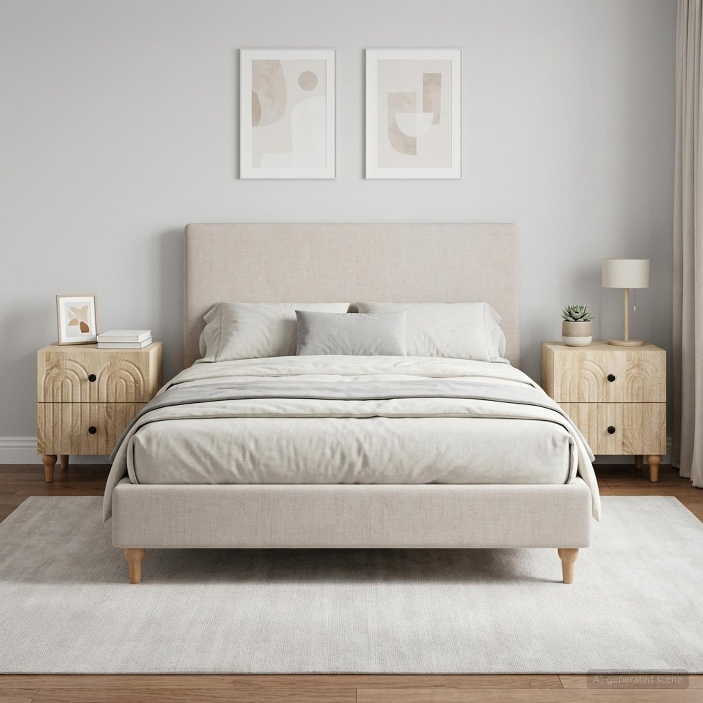 vidaXL Bedside Cabinet with Drawer 2 pcs Sonoma Oak 43 x 34.5 x 48 cm