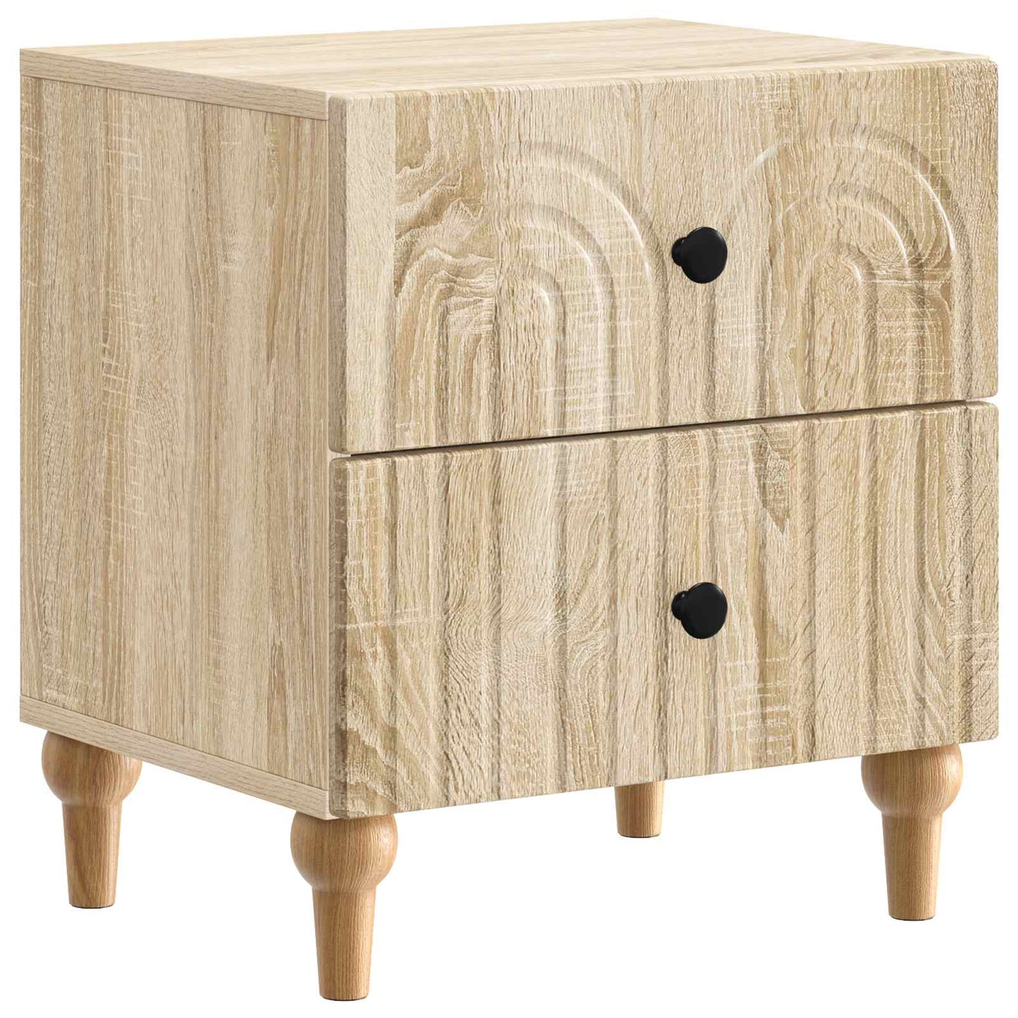 vidaXL Bedside Cabinet 2 pcs Sonoma Oak 43 x 34.5 x 48 cm