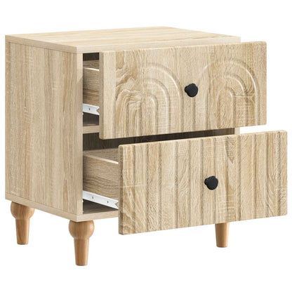 vidaXL Bedside Cabinet 2 pcs Sonoma Oak 43 x 34.5 x 48 cm