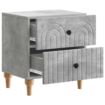 vidaXL Bedside Cabinet Concrete Grey 43 x 34.5 x 48 cm Engineered Wood