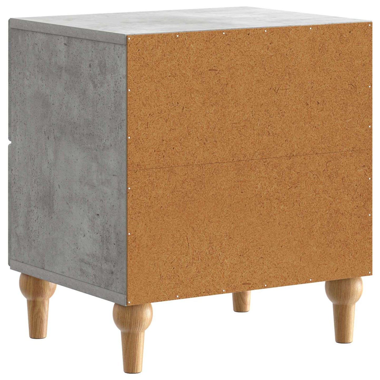 vidaXL Bedside Cabinet Concrete Grey 43 x 34.5 x 48 cm Engineered Wood
