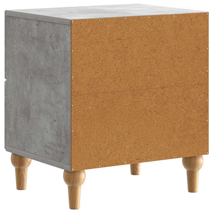 vidaXL Bedside Cabinet Concrete Grey 43 x 34.5 x 48 cm Engineered Wood
