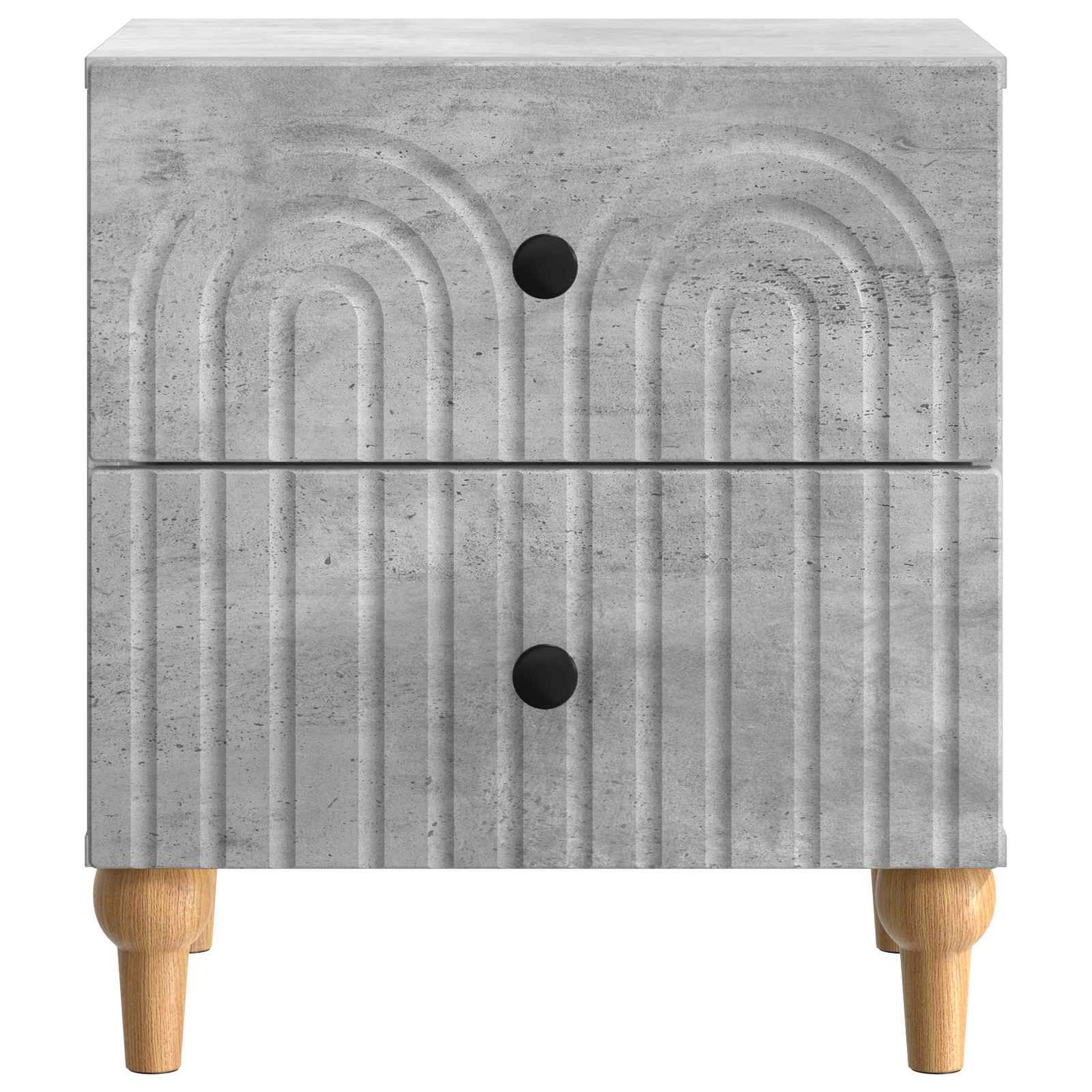 vidaXL Bedside Cabinet Concrete Grey 43 x 34.5 x 48 cm Engineered Wood