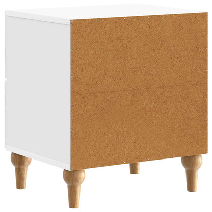 vidaXL Bedside Cabinet with Drawer High Gloss White 43 x 34.5 x 48 cm