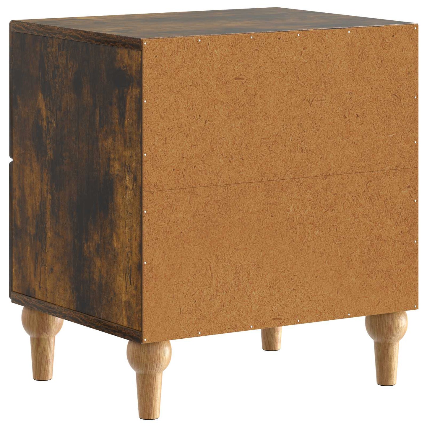 vidaXL Bedside Cabinet Smoked Oak 43 x 34.5 x 48 cm Engineered Wood