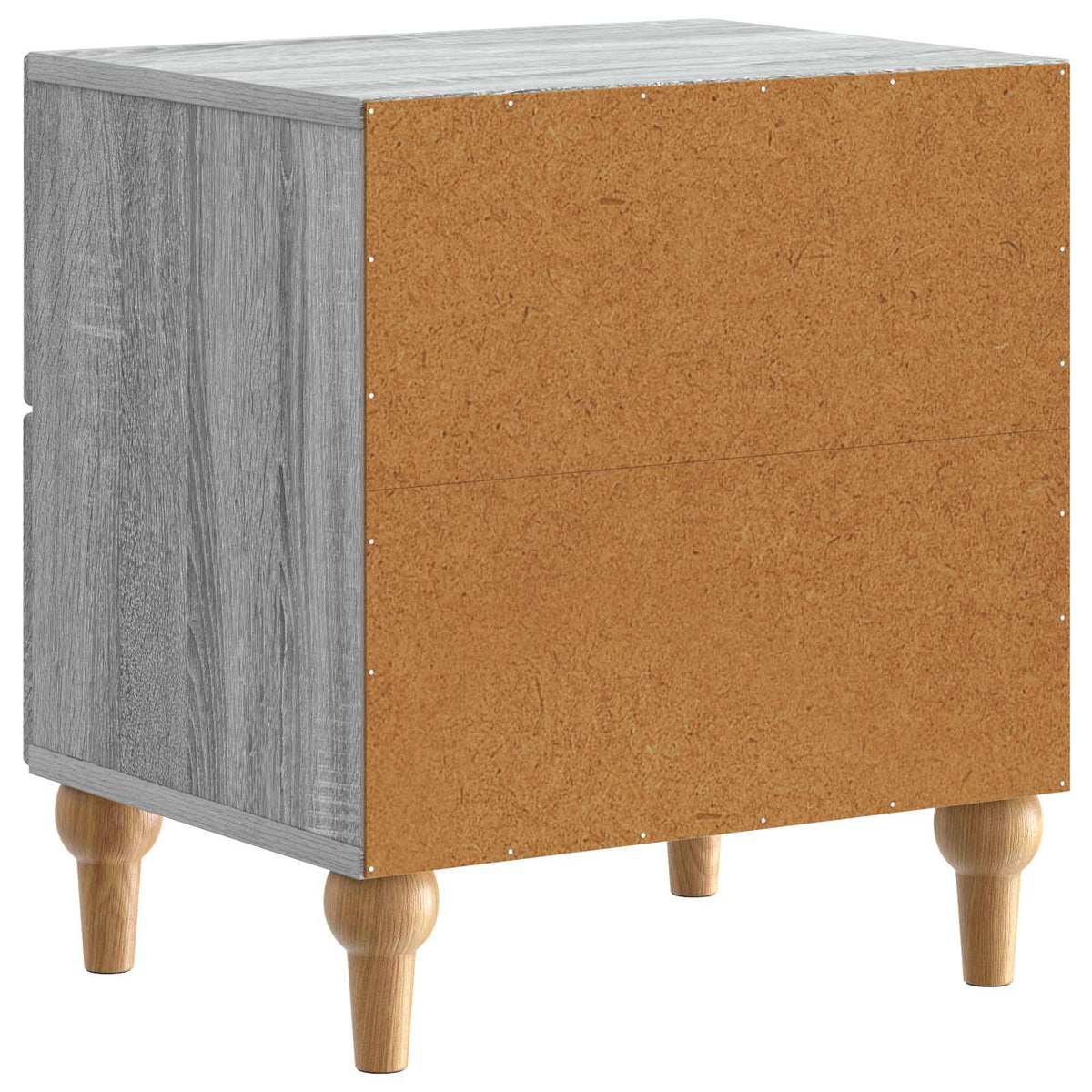 vidaXL Bedside Cabinet Grey Sonoma 43 x 34.5 x 48 cm Engineered Wood