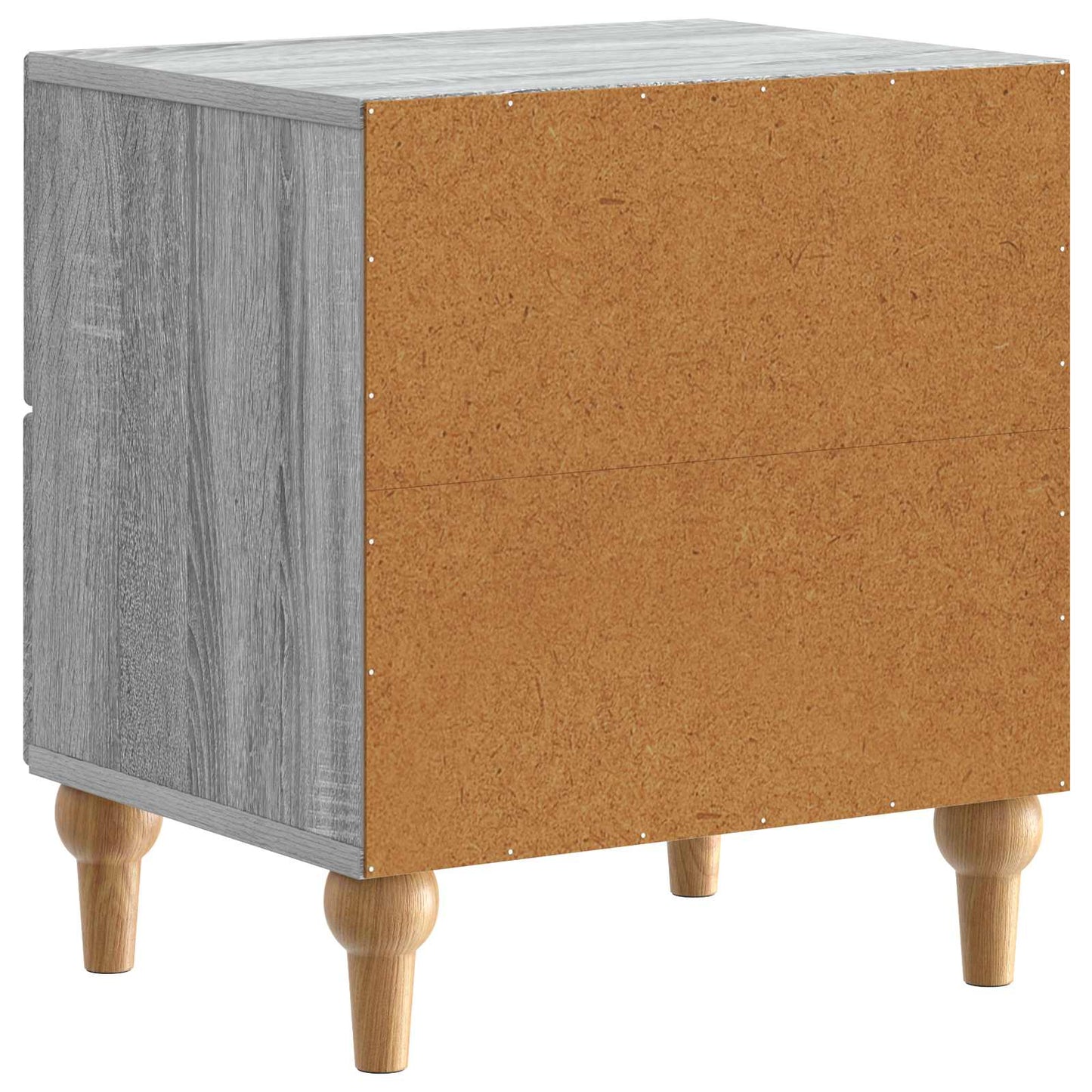 vidaXL Bedside Cabinet with Drawer 2 pcs Grey Sonoma 43 x 34.5 x 48 cm