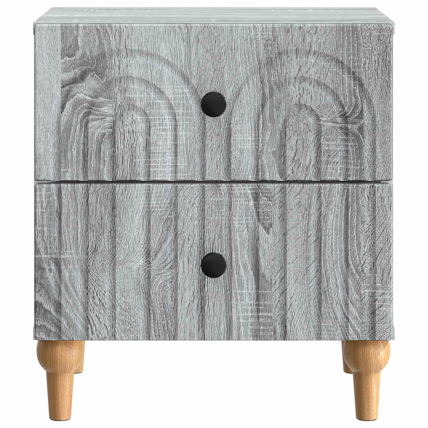 vidaXL Bedside Cabinet with Drawer 2 pcs Grey Sonoma 43 x 34.5 x 48 cm
