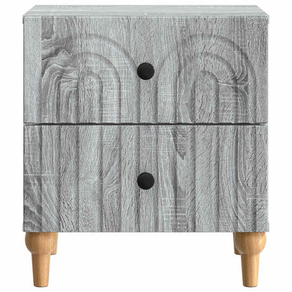 vidaXL Bedside Cabinet with Drawer 2 pcs Grey Sonoma 43 x 34.5 x 48 cm