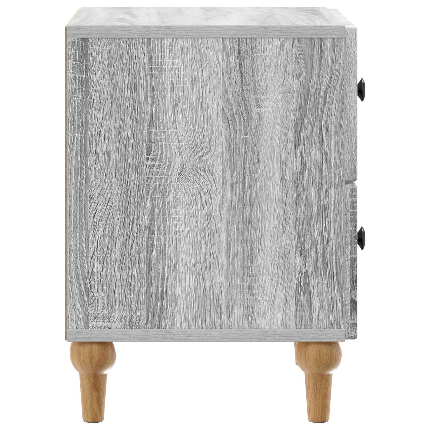 vidaXL Bedside Cabinet with Drawer 2 pcs Grey Sonoma 43 x 34.5 x 48 cm