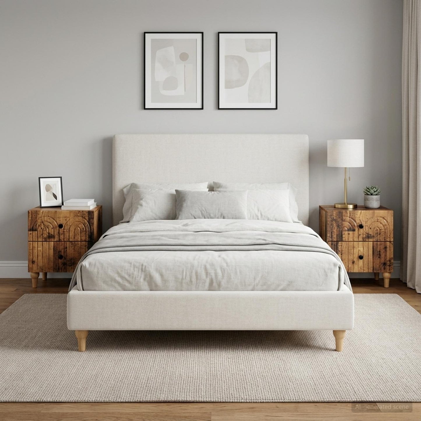 vidaXL Bedside Cabinet with Drawer 2 pcs Old Wood 43 x 34.5 x 48 cm