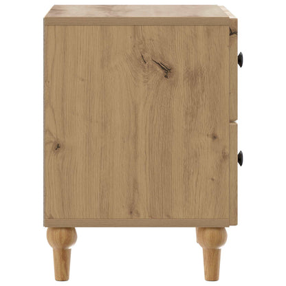 vidaXL Bedside Cabinet Artisan Oak 43 x 34.5 x 48 cm Engineered Wood