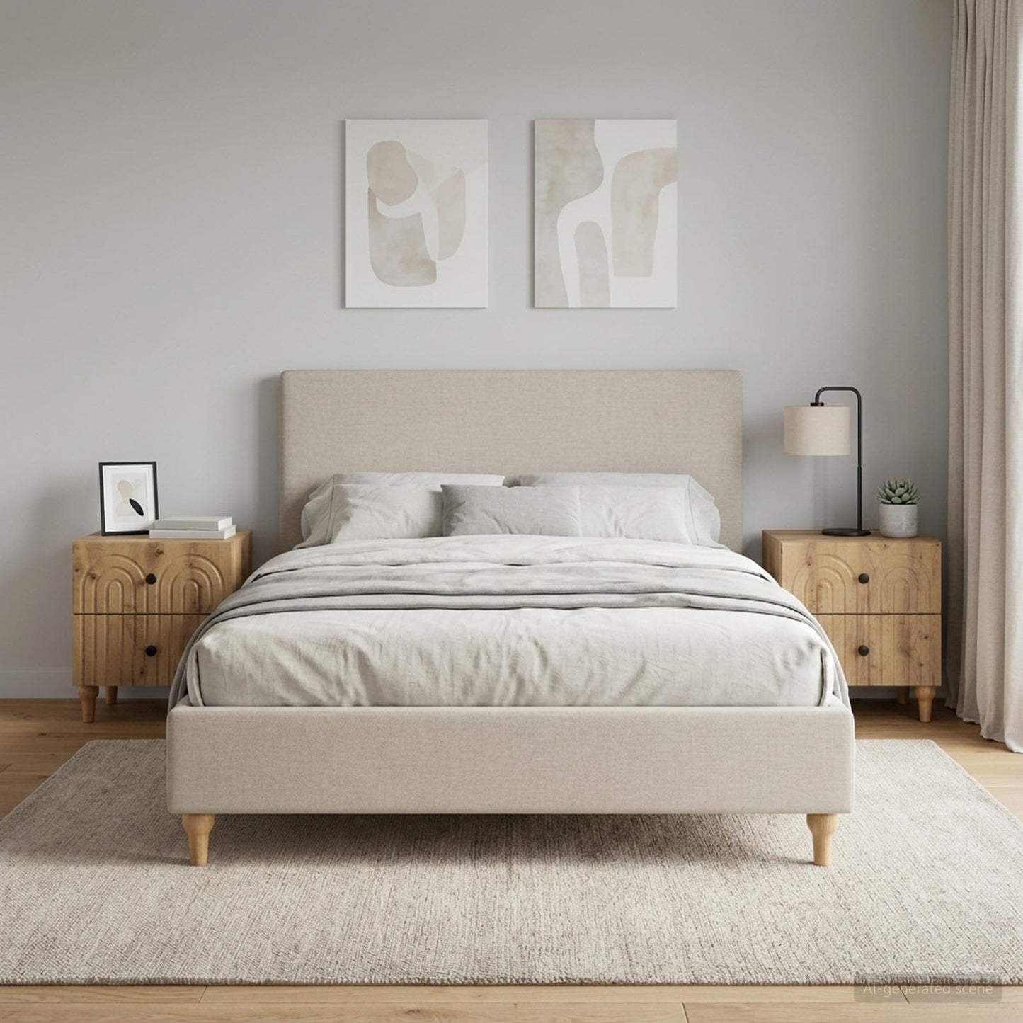 vidaXL Bedside Cabinet 2 pcs Artisan Oak 43 x 34.5 x 48 cm