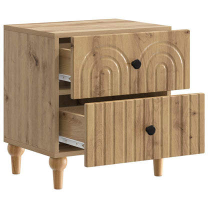 vidaXL Bedside Cabinet 2 pcs Artisan Oak 43 x 34.5 x 48 cm