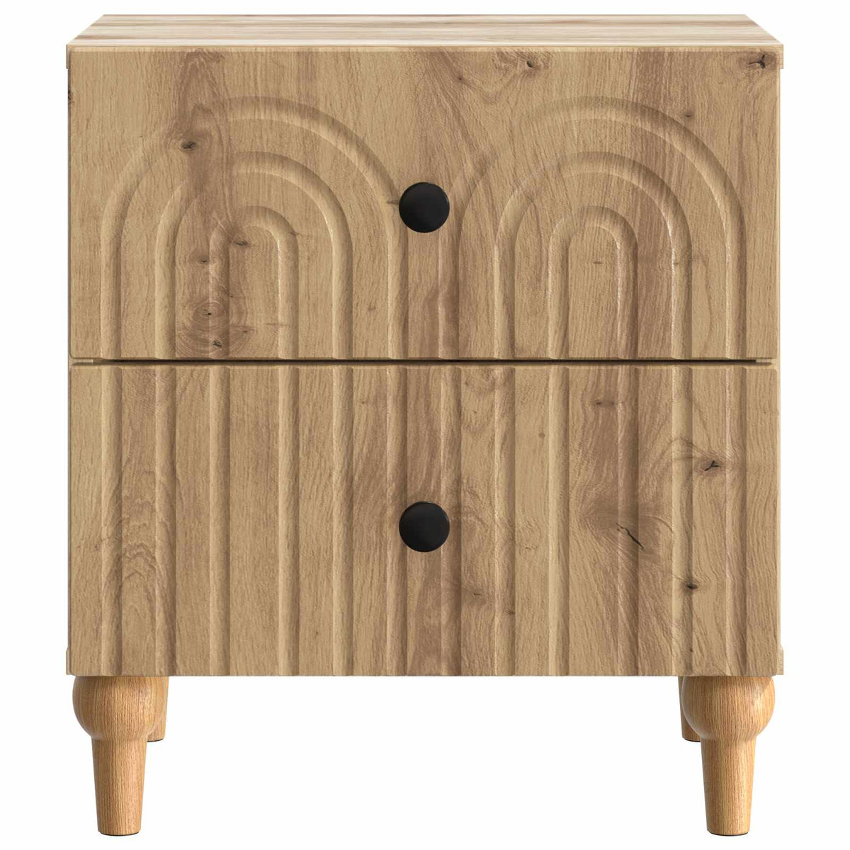 vidaXL Bedside Cabinet 2 pcs Artisan Oak 43 x 34.5 x 48 cm