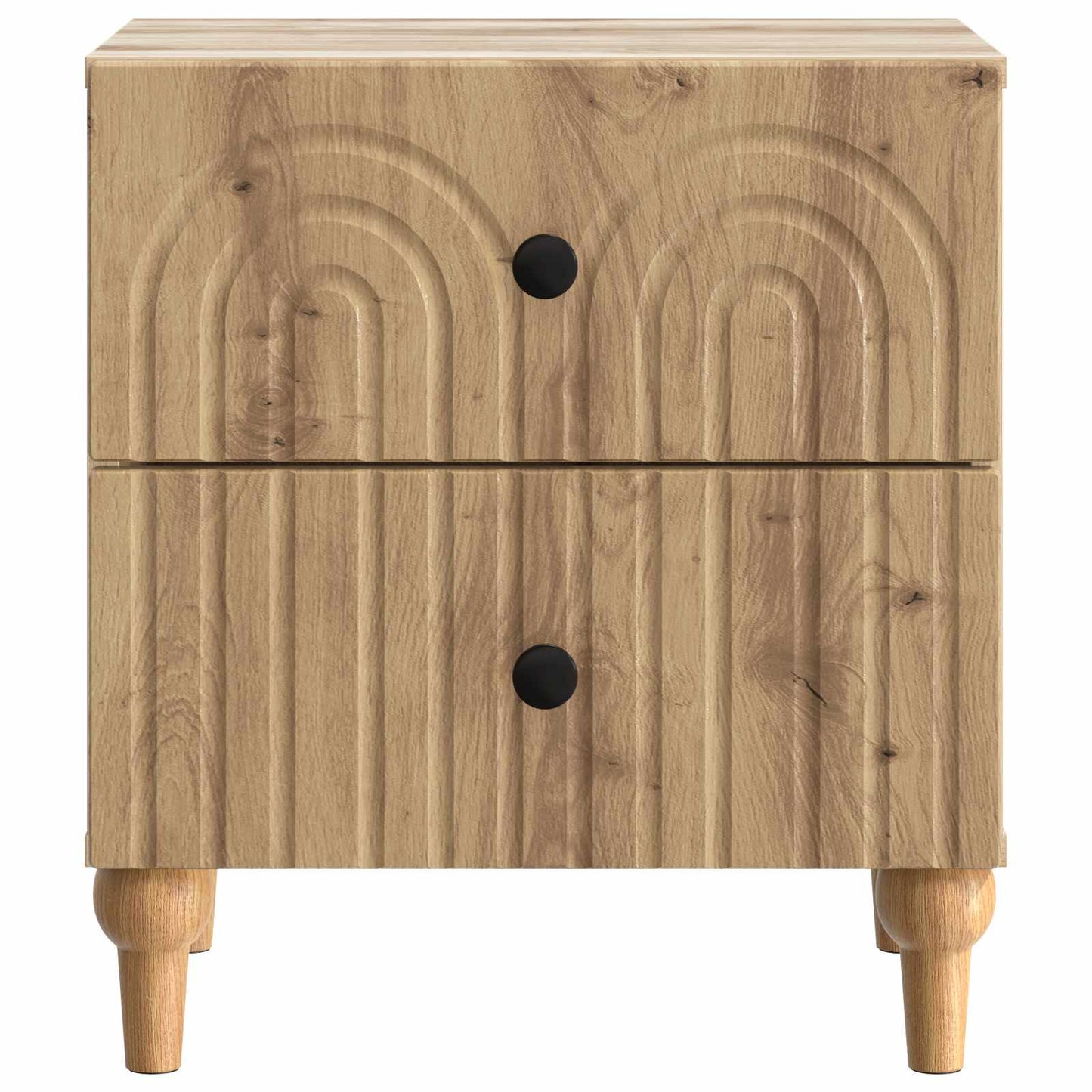 vidaXL Bedside Cabinet 2 pcs Artisan Oak 43 x 34.5 x 48 cm