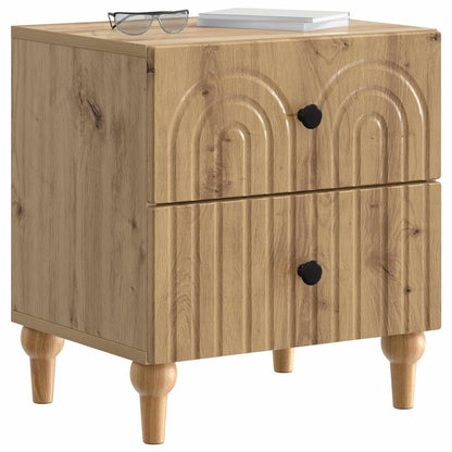 vidaXL Bedside Cabinet 2 pcs Artisan Oak 43 x 34.5 x 48 cm