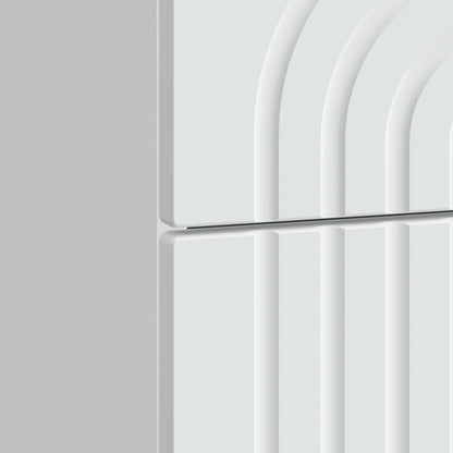 vidaXL Bedside Cabinet White 62 x 34.5 x 48 cm Engineered Wood