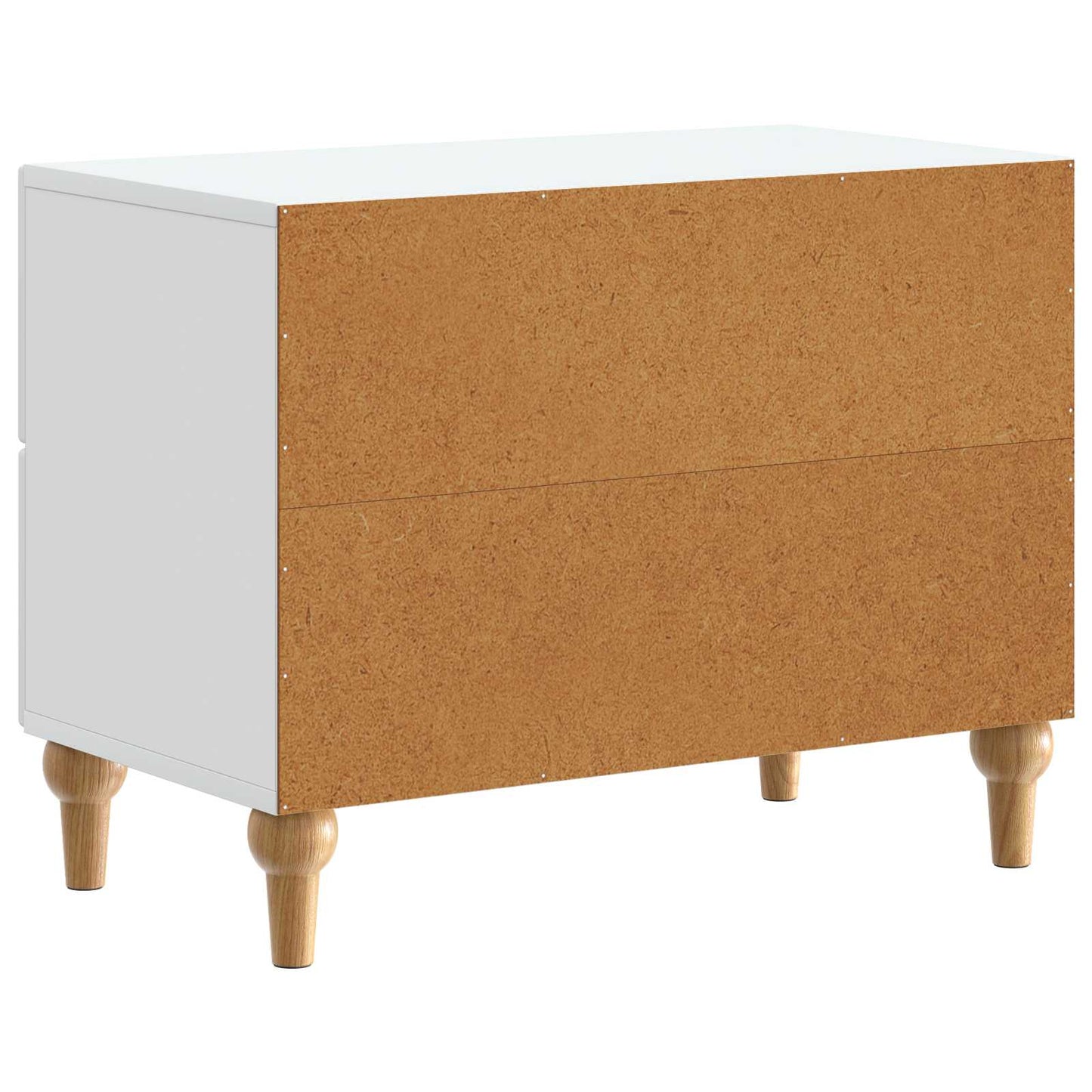 vidaXL Bedside Cabinet White 62 x 34.5 x 48 cm Engineered Wood