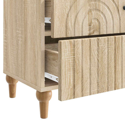vidaXL Bedside Cabinet Sonoma Oak 62 x 34.5 x 48 cm Engineered Wood